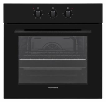 CUPTOR INCORPORABIL HEINNER HBO-V656GC-BK, Clasa A, 65L, 6 functii, Multifunctional, Grill, Ventilatie, Timer, Negru