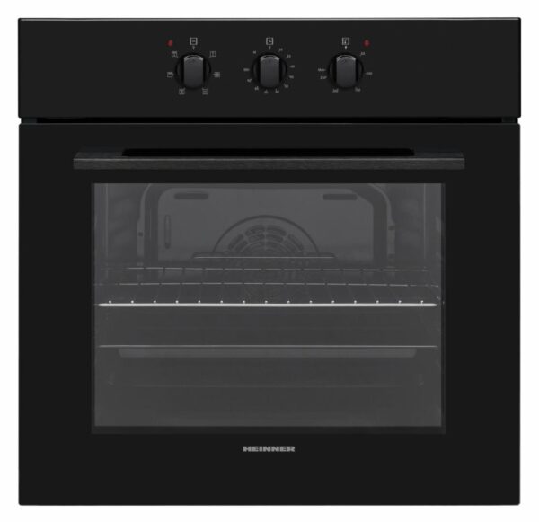 CUPTOR INCORPORABIL HEINNER HBO-V656GC-BK, Clasa A, 65L, 6 functii, Multifunctional, Grill, Ventilatie, Timer, Negru