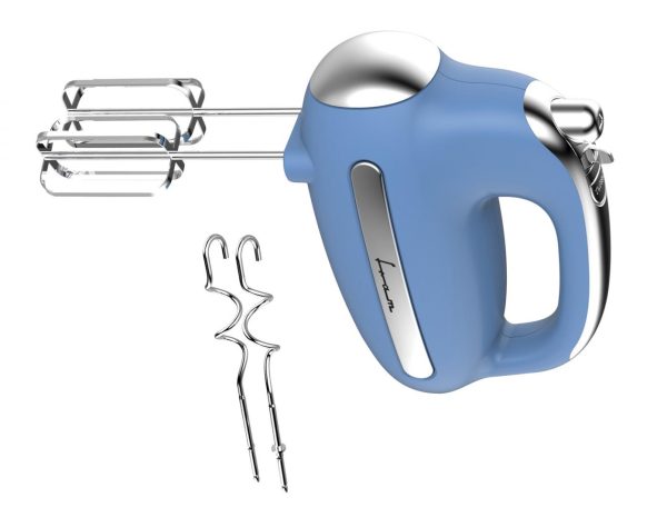 MIXER DE MANA FRAM FHM-3005BL, Putere 300W, 5 Viteze + Turbo, Teluri si carlige inox, Bleu - imagine 3