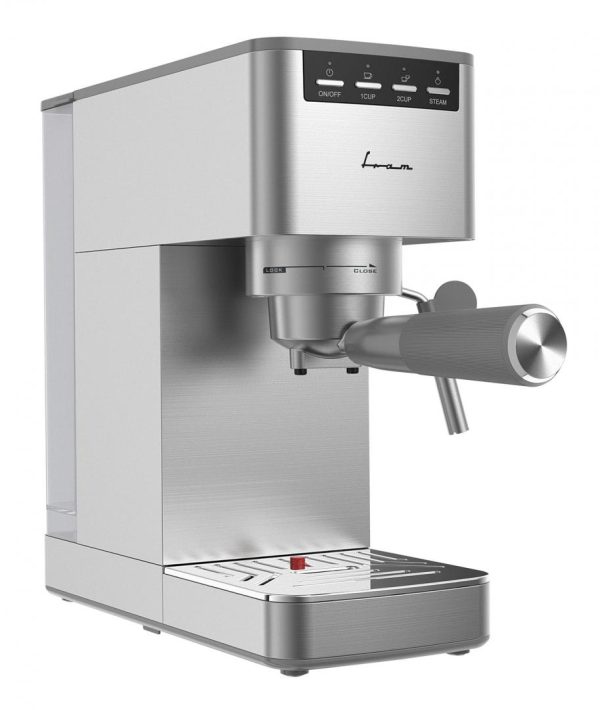 ESPRESSOR FRAM FEM-D15SS, Putere 1350W, Rezervor 1.2L, Sistem de spumare, 15bar, Inox