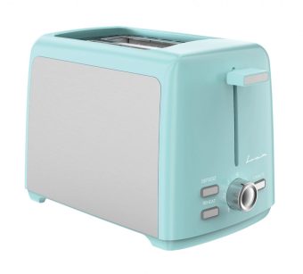 PRAJITOR DE PAINE FRAM FTP-8007SSGR, Putere 800W, 2 felii, 7 niveluri rumenire, Verde/Argintiu