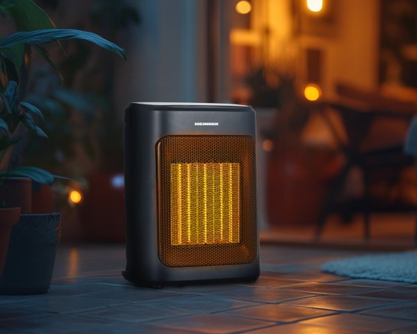 RADIATOR CERAMIC HEINNER HCH-MD20BK, 2 trepte de putere: 1200/2000W, Afisaj LED, Control Touch, Temporizator 24h, Negru - imagine 6