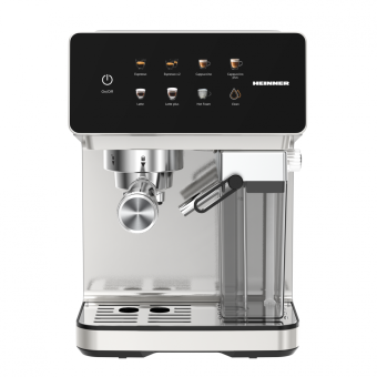 RESIGILAT - ESPRESSOR DIGITAL HEINNER CREAMYBLEND HEM-LK20DMLK, Putere 1350W, 20bar, Display digital, Control Touch, Inox