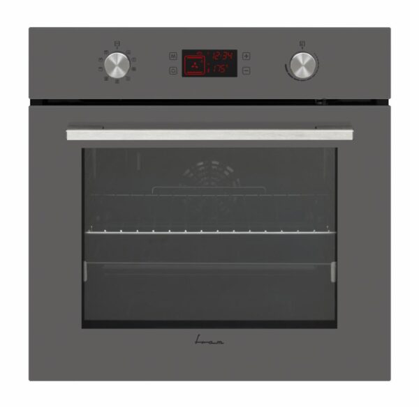 CUPTOR INCORPORABIL FRAM FBO-V659GCDRC-GVG, Clasa A, Electric, 69L, Autocuratare catalitica, Timer Digital, Display Touch+Butoane, Grill, Iluminare, Blocare display, Sticla gri victoria