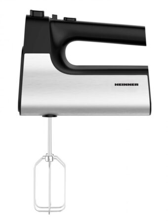 MIXER DE MANA HEINNER HM-500BKSS, Putere 500W, 5 viteze + turbo, Negru cu decoratiuni inox