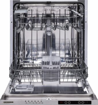 MASINA DE SPALAT VASE INCORPORABILA HEINNER HDW-BI6614AID+++, Clasa D, 14 Seturi, Latime 30 cm, 6 programe, Program Rapid 30’, Program Hygiene, Alb