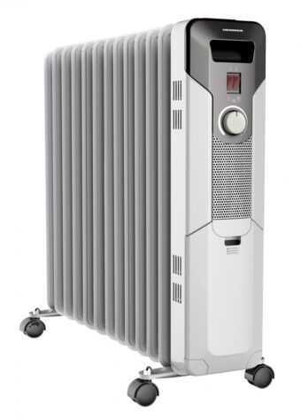 CALORIFER CU ULEI HEINNER HOH-Y13S, 2500W, 13 elementi, Protectie supraincalzire, Termostat reglabil, Alb