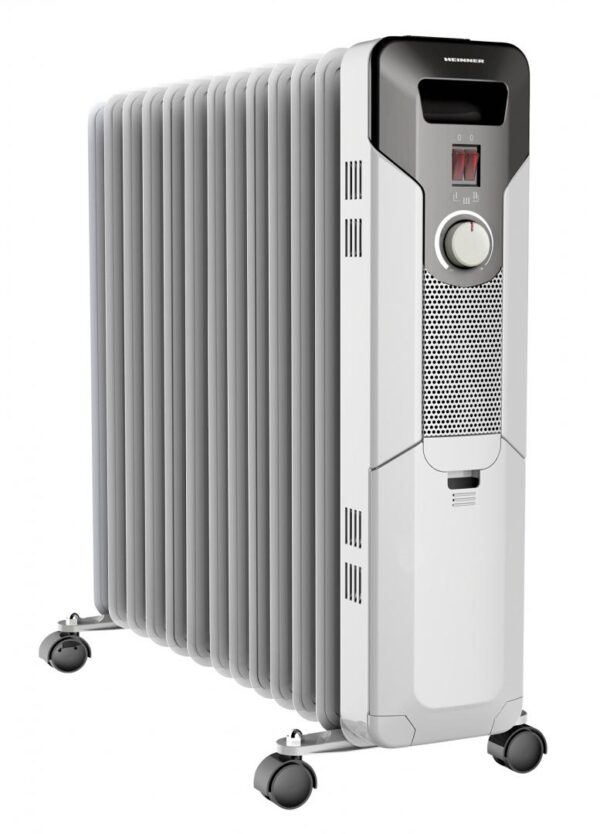 CALORIFER CU ULEI HEINNER HOH-Y13S, 2500W, 13 elementi, Protectie supraincalzire, Termostat reglabil, Alb