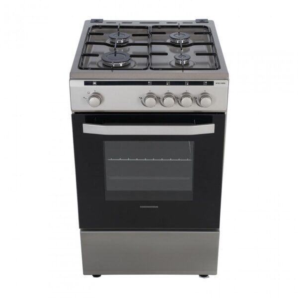 ARAGAZ GAZ HEINNER HFSC-V50SL, 4 arzatoare, Gaz, Latime 50cm, Dispozitiv de siguranta plita/cuptor, Silver - imagine 2