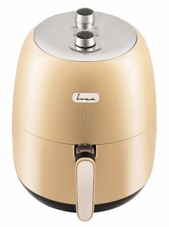 FRITEUZA CU AER CALD FRAM FAF-1500CR, 1500W, Capacitate cos 3.2L, Vas detasabil anti-adeziv, Crem