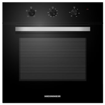 CUPTOR INCORPORABIL HEINNER HBO-M654G-GBK, Clasa A, Electric, 70L, Timer mecanic, Grill, Iluminare, Sticla neagra