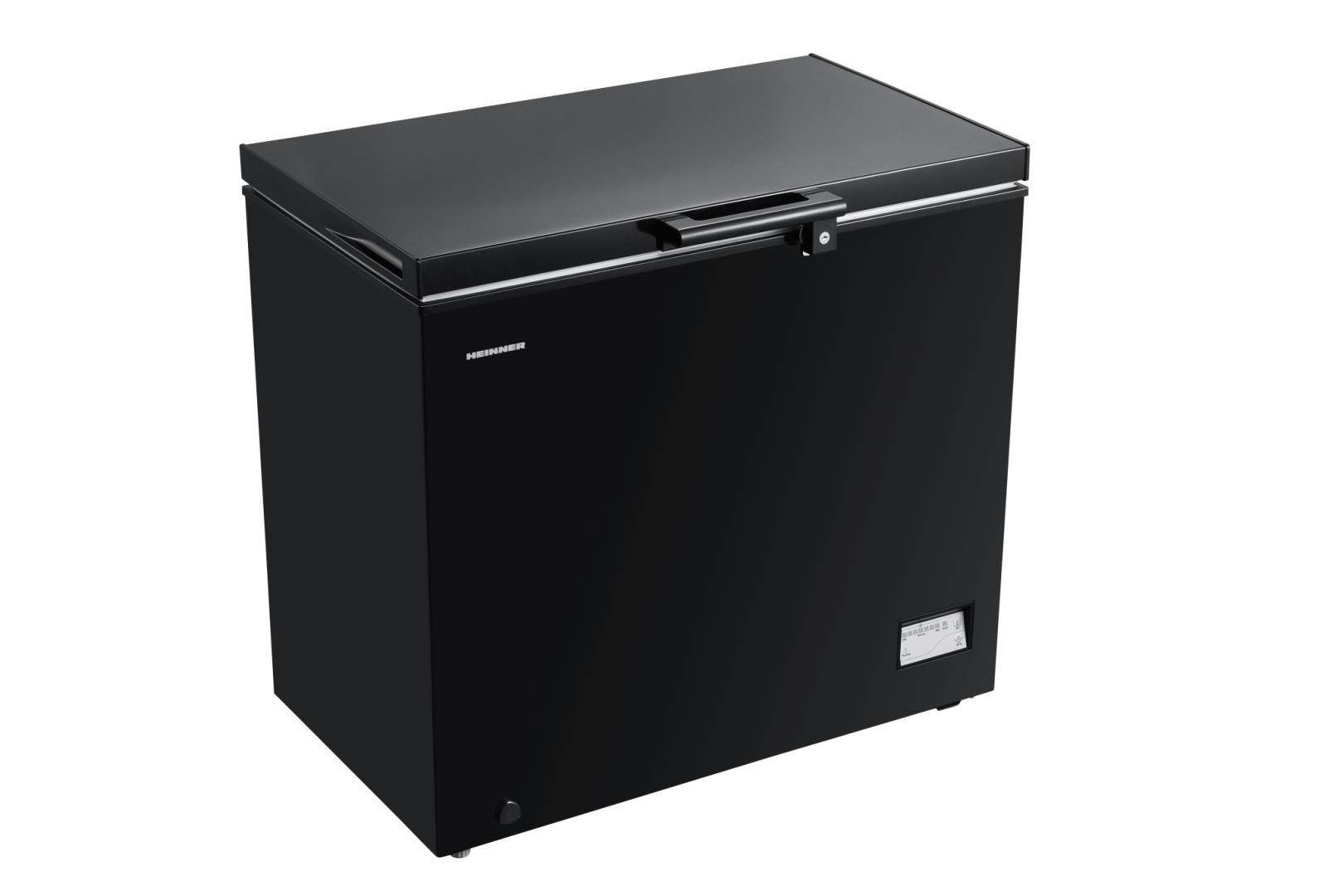 RESIGILAT - LADA FRIGORIFICA HEINNER HCF-205NHBKF+, Clasa F, 198L, Control electronic, Iluminare LED, Waterproof Display, Negru