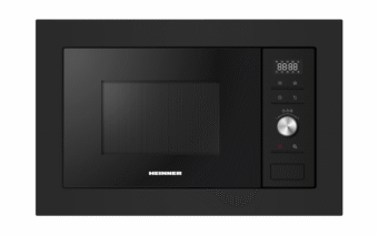 CUPTOR CU MICROUNDE INCORPORABIL HEINNER HMW-MDBI28GDBK, Putere 900W, Capacitate 28L, Grill, 5 trepte de putere, Sticla neagra