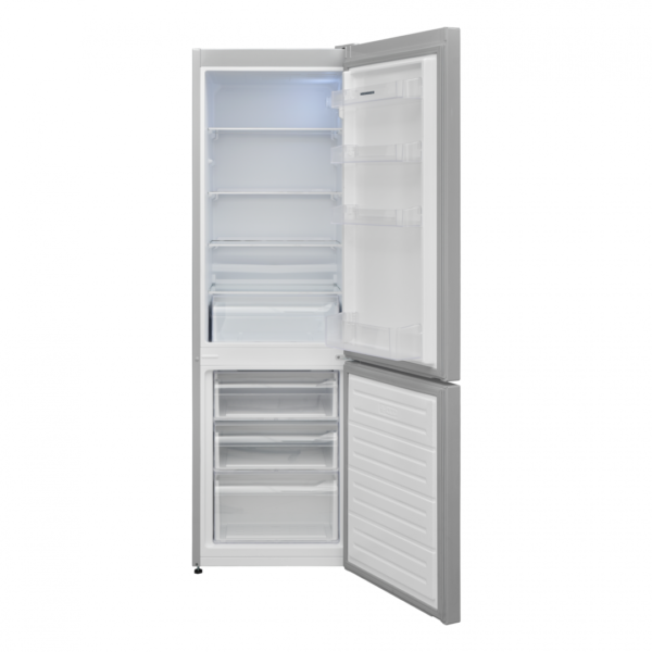 COMBINA FRIGORIFICA HEINNER HC-VS2681SE++, Clasa E, 268L, Less Frost, Iluminare LED, Control mecanic, H 170cm, Argintiu - imagine 2