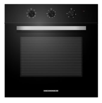 CUPTOR INCORPORABIL HEINNER HBO-M659GC-GBK, Clasa A, Electric, Capacitate 65L, Timer mecanic, Grill, Iluminare, Sticla neagra