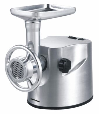 MASINA DE TOCAT HEINNER XMG-2000, Putere 2000W, Capacitate de tocare: 2kg/min, Cutit din inox, Functie reverse, Accesoriu pentru kibbe si carnati, Aluminiu