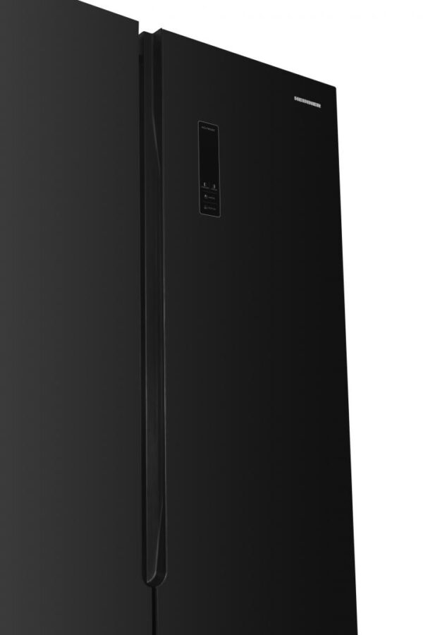 SIDE BY SIDE HEINNER HSBS-HM532NFGBKE++, Clasa E, 532L, No Frost, Display touch, H 177cm, Sticla neagra - imagine 3