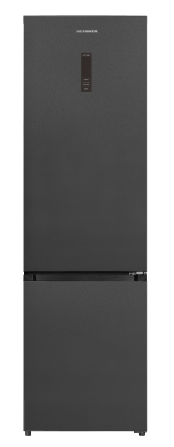 COMBINA FRIGORIFICA HEINNER HCNF-HM377INVDGHC, Clasa C, 377L, No Frost, Lumina LED, H 200.5cm, Gri/Antracit
