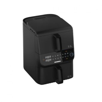 FRITEUZA DUBLA ETAJATA HEINNER INNOVACOOK HAF-C10DBS25BK, Putere 2500W, Capacitate 10L, Control digital, 10 programe, Negru