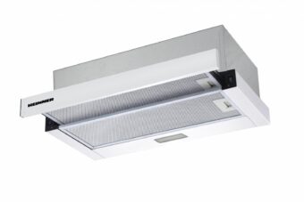 HOTA TELESCOPICA HEINNER HTCH-F400WH, Putere de absorbtie 358.4 m3/h, 1 motor, Iluminare LED, 59.5 cm, Alb