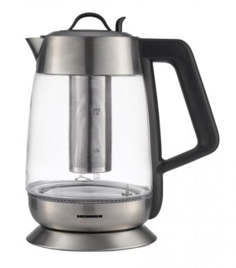 FIERBATOR ELECTRIC HEINNER HEK-TF18GX, Cu filtru de ceai, 1.8L, 5 setari temperatura, Control touch, Inox/Sticla