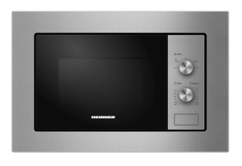CUPTOR CU MICROUNDE INCORPORABIL HEINNER HMW-MDBI20MIX, Putere 800W, Capacitate 20L, Control mecanic, Inox/Negru