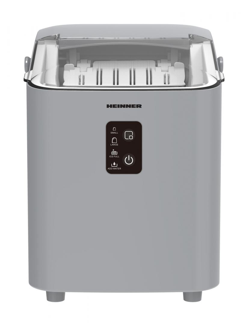 MASINA CUBURI GHEATA HEINNER GLACIO HIM-100SL, Putere 120W, Capacitate 12Kg/24H, Capacitate rezervor apa 1L, Argintiu 2 MASINA CUBURI GHEATA HEINNER GLACIO HIM-100SL, Putere 120W, Capacitate 12Kg/24H, Capacitate rezervor apa 1L, Argintiu - imagine 2