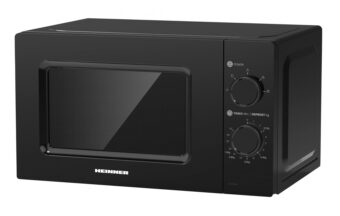 CUPTOR CU MICROUNDE HEINNER HMW-MD20MBK, Putere 700W, Capacitate 20L, Control mecanic, Negru