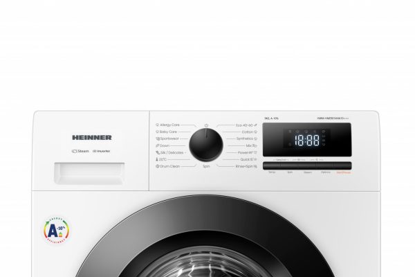 MASINA DE SPALAT RUFE HEINNER HWM-HME9014IVA10+++, Clasa A-10%, 9Kg, 1400RPM, Motor inverter, Display digital, Blocare acces copii, Alb - imagine 5