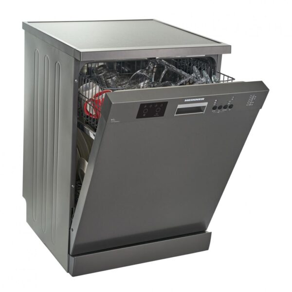 MASINA DE SPALAT VASE HEINNER HDW-FS6006DGE++, Clasa E, 12 Seturi, Latime 60cm, 6 programe, Half load, Aquastop, Antracit - imagine 3