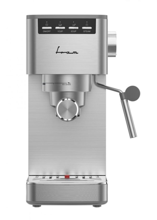ESPRESSOR FRAM FEM-D15SS, Putere 1350W, Rezervor 1.2L, Sistem de spumare, 15bar, Inox - imagine 2