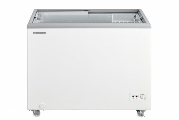 LADA FRIGORIFICA CU CAPAC GLISANT HEINNER HSF-M255WHC, Clasa C, 255L, Capac din sticla, Convertibila (frigider/congelator), 1 cos, Alb
