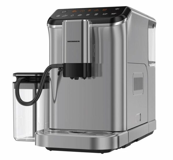 ESPRESSOR AUTOMAT HEINNER GENESIS HEMA-D20DGREY, 1350W, 20Bar, Recipient lapte, Capacitate rezervor apa 1.5L, Gri