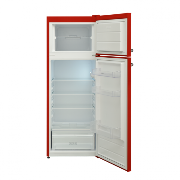 FRIGIDER CU DOUA USI FRAM FDD-VRL212RDE++, Clasa E, 212L, Less frost, H 145cm, Rosu - imagine 2