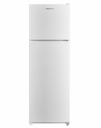 FRIGIDER CU DOUA USI HEINNER HF-M294E++, Clasa E, 294L, Termostat Ajustabil, Lumina LED, Rafturi de sticla, Alb
