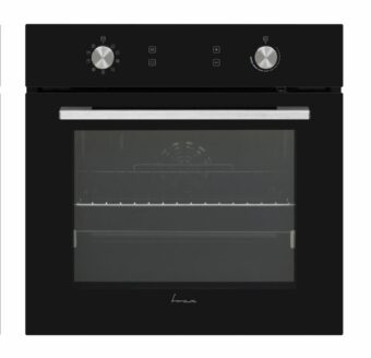 CUPTOR INCORPORABIL FRAM FBO-V6510GCDRC-GBK, Clasa A, Electric, 69L, Autocuratare catalitica, Timer digital, Display touch+Butoane, Grill, Iluminare, Sticla neagra