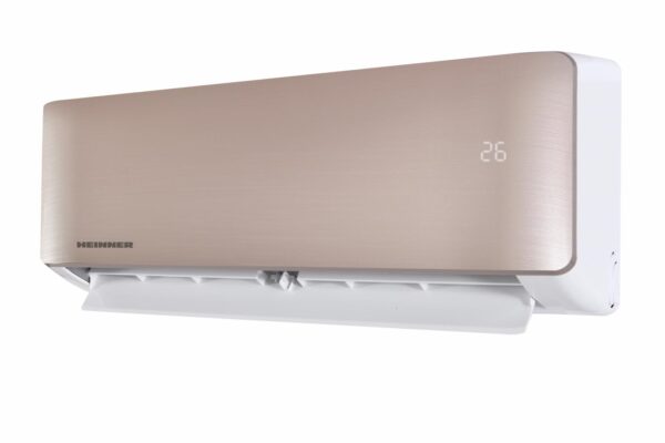 APARAT DE AER CONDITIONAT HEINNER ONIX HAC-CO12WFN-GD, Clasa A++, 12000 BTU, WiFi, Functie incalzire, Functie ECO, Follow me, Freon R32, Auriu - imagine 2