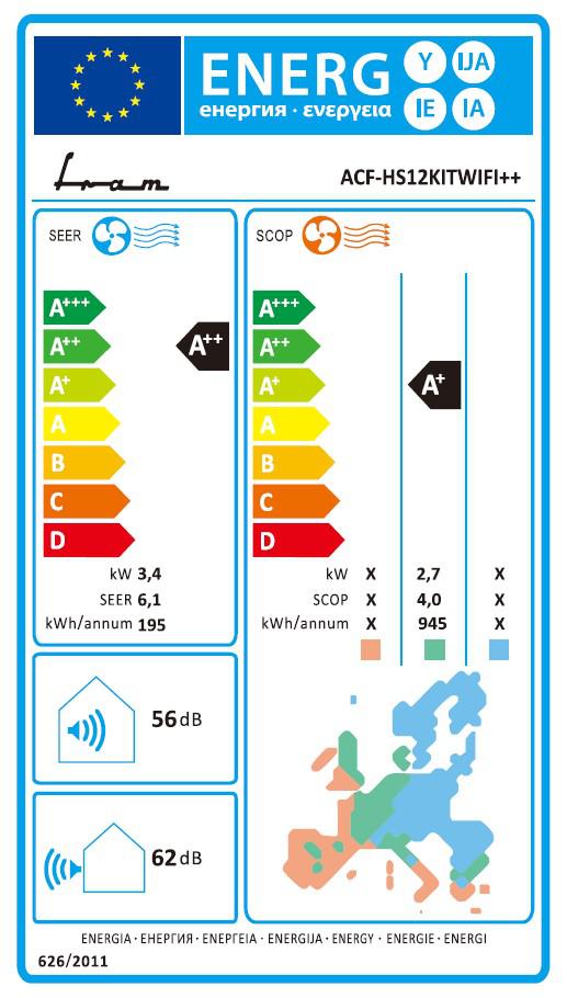 AER CONDITIONAT FRAM ACF-HS12KITWIFI++ Clasa A++, Capacitate 12000BTU, Control Wi-Fi, Kit instalare inclus 3m, Functie iFeel, Alb 5 AER CONDITIONAT FRAM ACF-HS12KITWIFI++ Clasa A++, Capacitate 12000BTU, Control Wi-Fi, Kit instalare inclus 3m, Functie iFeel, Alb - imagine 5
