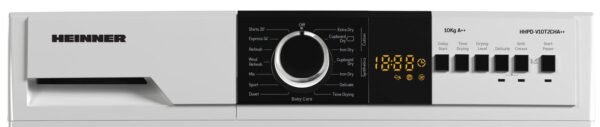 USCATOR DE RUFE CU POMPA DE CALDURA HEINNER HHPD-V10T2CHA++, Clasa A++, 10Kg, 15 programe, Display LED, Alb - imagine 2