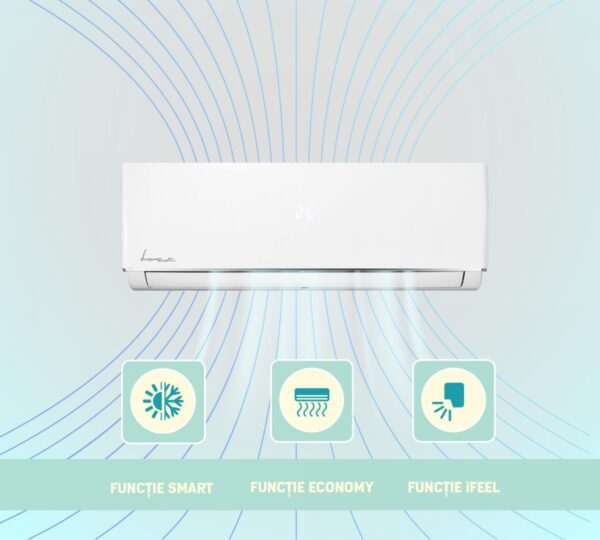 APARAT DE AER CONDITIONAT FRAM ACF-HS18KITWIFI++, Clasa A++, 18000BTU, Kit instalare inclus 3m, Control WIFI, Functie iFeel, Alb - imagine 9