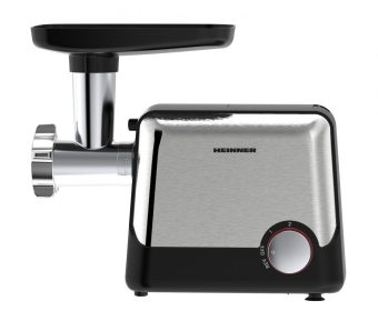 MASINA DE TOCAT HEINNER DUALSTEEL 2100 HMG-2100BKS3, Putere 2100W, Accesoriu rosii, Cutit Inox, Negru/Inox