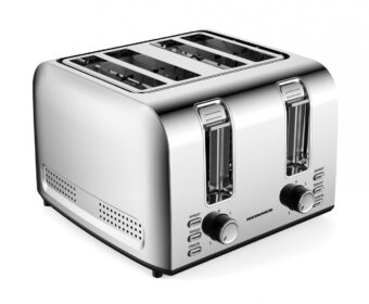 PRAJITOR DE PAINE HEINNER HTP-4S1500SS, 1500W, capacitate 4 felii, 7 niveluri de rumenire, Inox