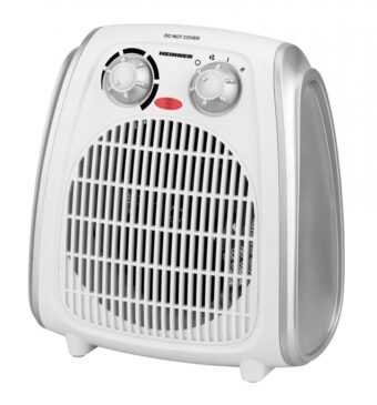 AEROTERMA HEINNER HFH-L2000SL, 2000W, 2 trepte de putere, Termostat reglabil, Alb/Argintiu