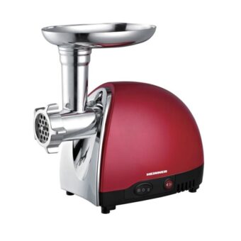 MASINA DE TOCAT HEINNER MG1500TA-RED, Putere 1600W, Accesoriu pentru rosii si carnati, Cutit inox, Rosu