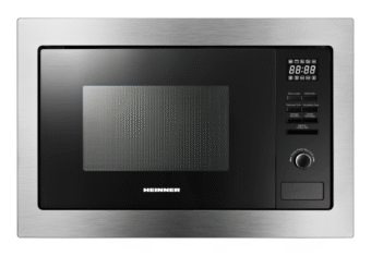 CUPTOR CU MICROUNDE INCORPORABIL HEINNER HMW-MDBI25GDIX, Putere 900W, Capacitate 25L, Grill, 5 trepte de putere, Inox/Negru
