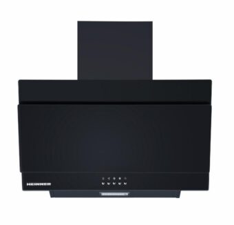 HOTA DECORATIVA HEINNER DCH-350RGBK, Clasa B, Latime 60 cm, Putere absorbtie 276.6 mc/h, Iluminare LED, Sticla neagra