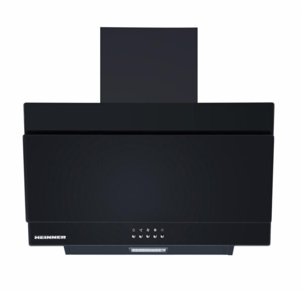 HOTA DECORATIVA HEINNER DCH-350RGBK, Clasa B, Latime 60 cm, Putere absorbtie 276.6 mc/h, Iluminare LED, Sticla neagra