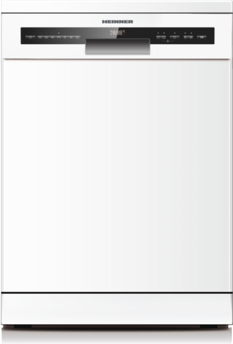 MASINA DE SPALAT VASE HEINNER HDW-FSM60714AWD+++, Clasa D, 14 seturi, Latime 60cm, 7 programe, Auto-Door opening, Control electronic, Display LED, Aquastop, Alb
