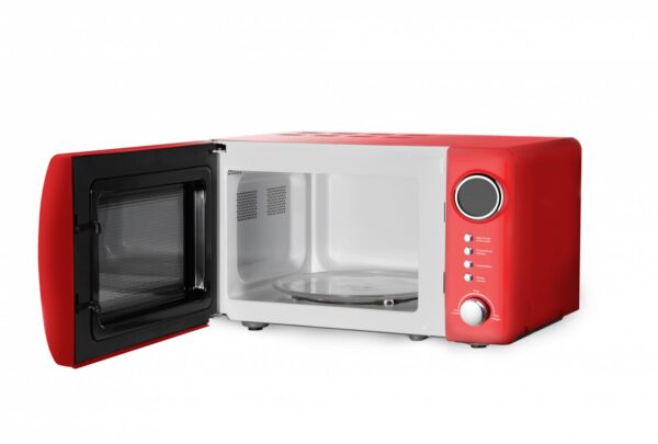 CUPTOR CU MICROUNDE HEINNER HMW-20GRD, Putere 700W, Calacitate 20L, Grill, Electronic, Rosu - imagine 3