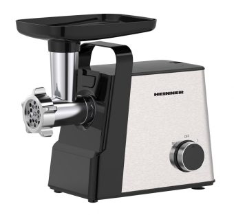 MASINA DE TOCAT HEINNER MEATMASTER HMG-2100SS3, Putere 2100W, 2 viteze,, Cutit inox, Accesoriu Rosii, Kibbe, Carnati, Negru/Inox